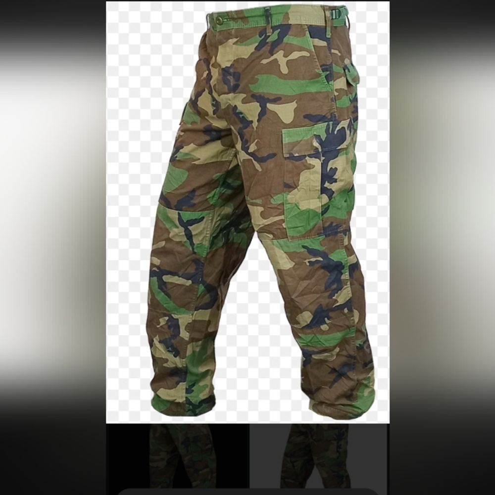 Men's Woodland Camouflage Fatigues